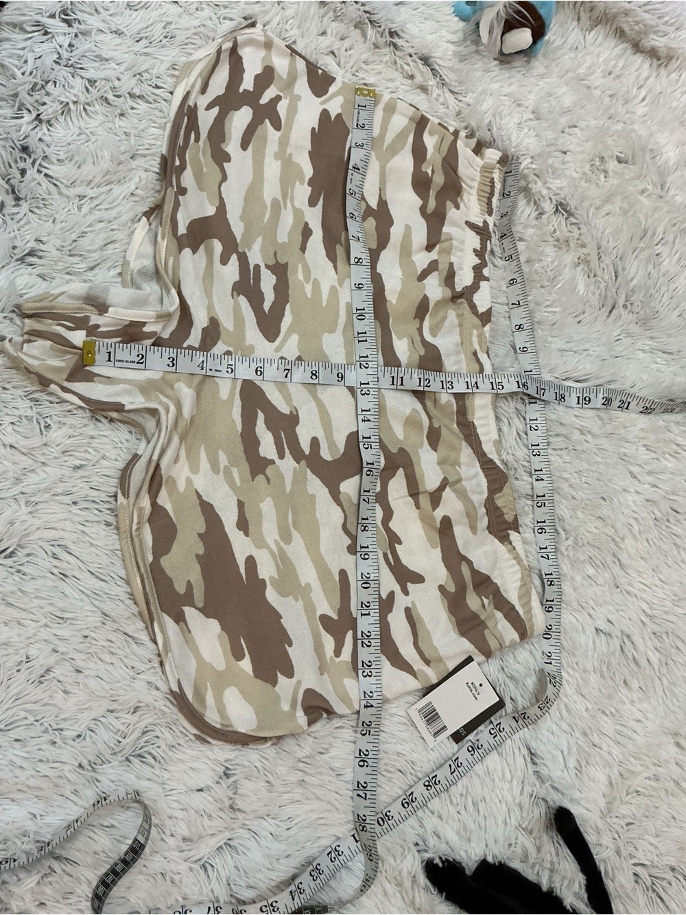 Grayson Threads Camo Print bottoms Lounge Pajama Set 1X Ivory Top 2 Piece - Picture 11 of 13